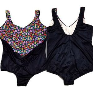 VINTAGE 60s Pacific Connections Floral Swimsuit